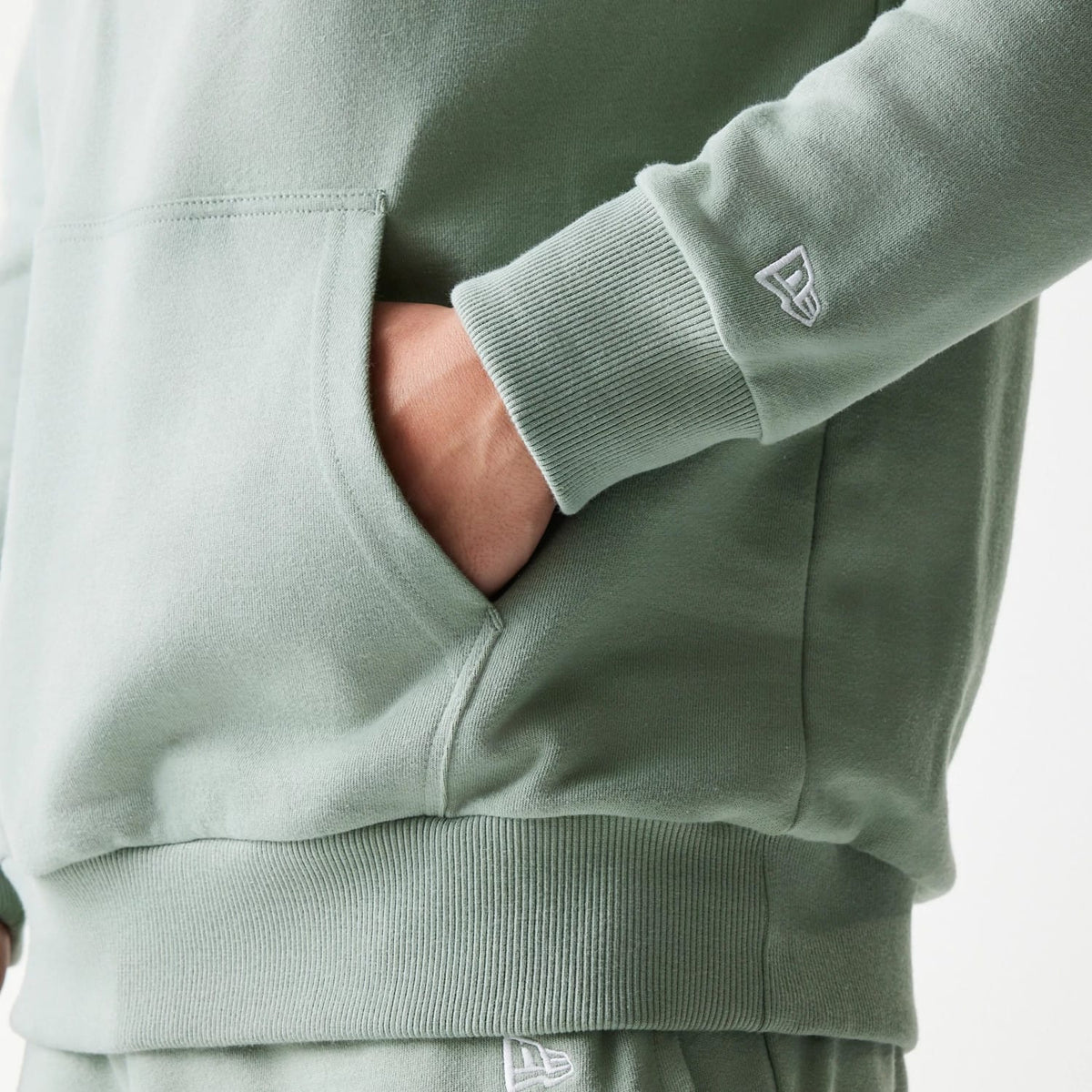 LA Dodgers MLB Midi Pastel Green Oversized Pullover Hoodie-klyvox