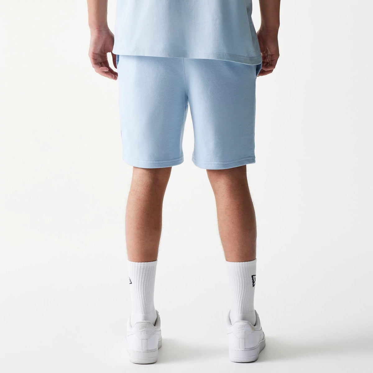New York Yankees MLB League Essential Midi Pastel Blue Shorts-klyvox