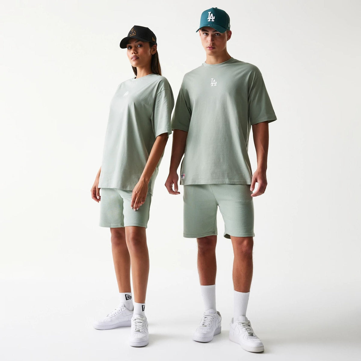 LA Dodgers MLB Midi Pastel Green Oversized T-Shirt-klyvox