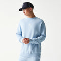 New York Yankees MLB Midi Pastel Blue Oversized Crew Neck Sweater-klyvox