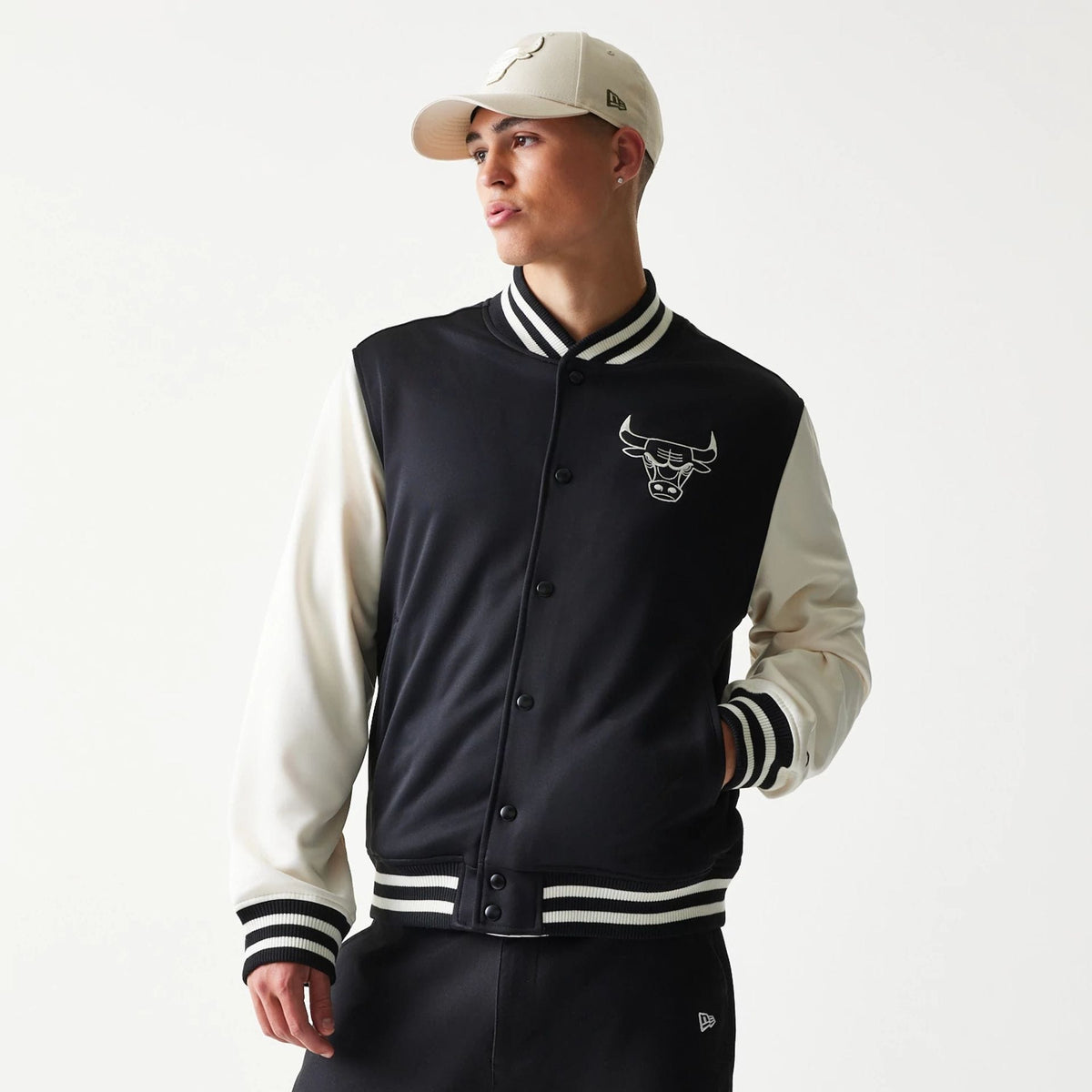 Chicago Bulls NBA Black Bomber Jacket-klyvox