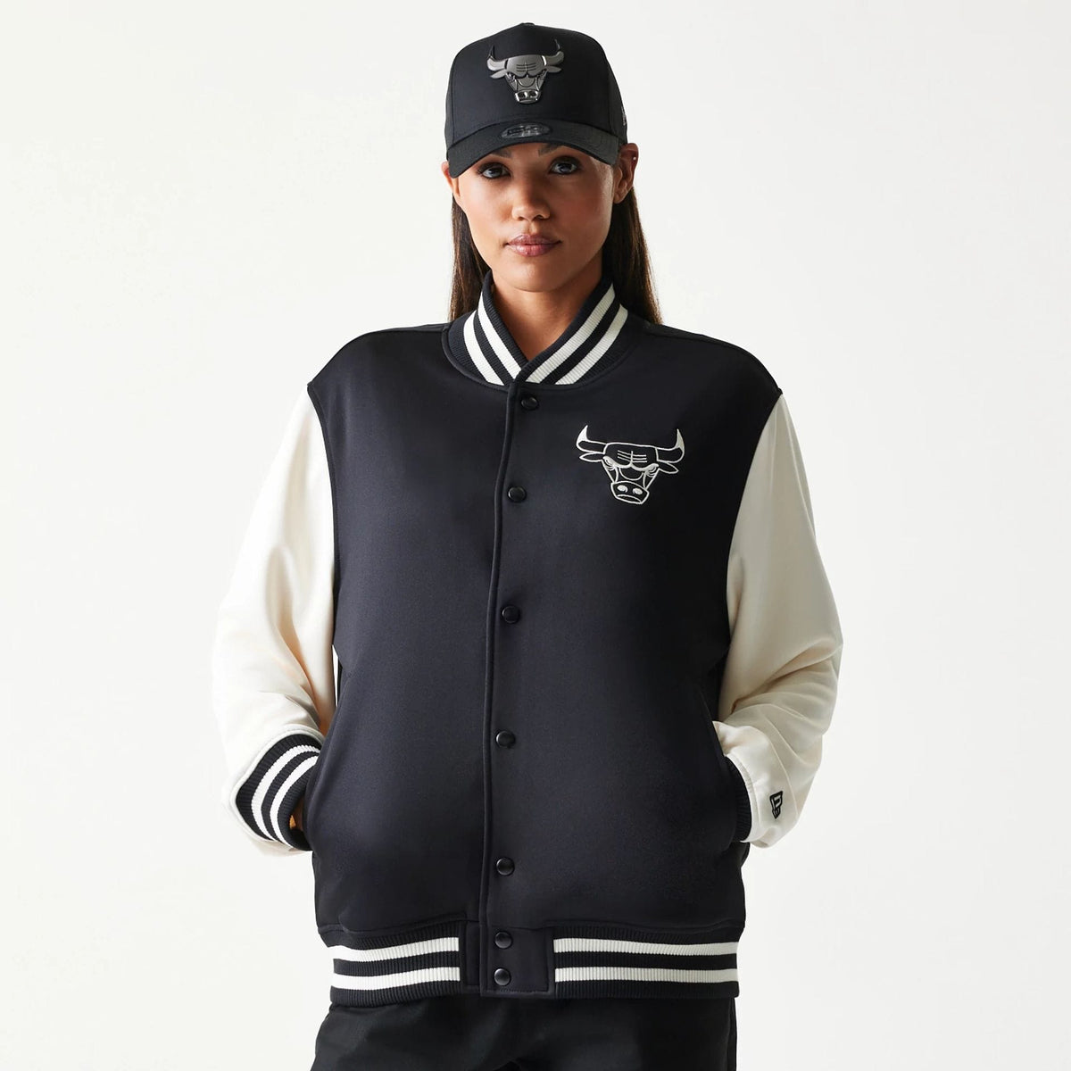 Chicago Bulls NBA Black Bomber Jacket-klyvox