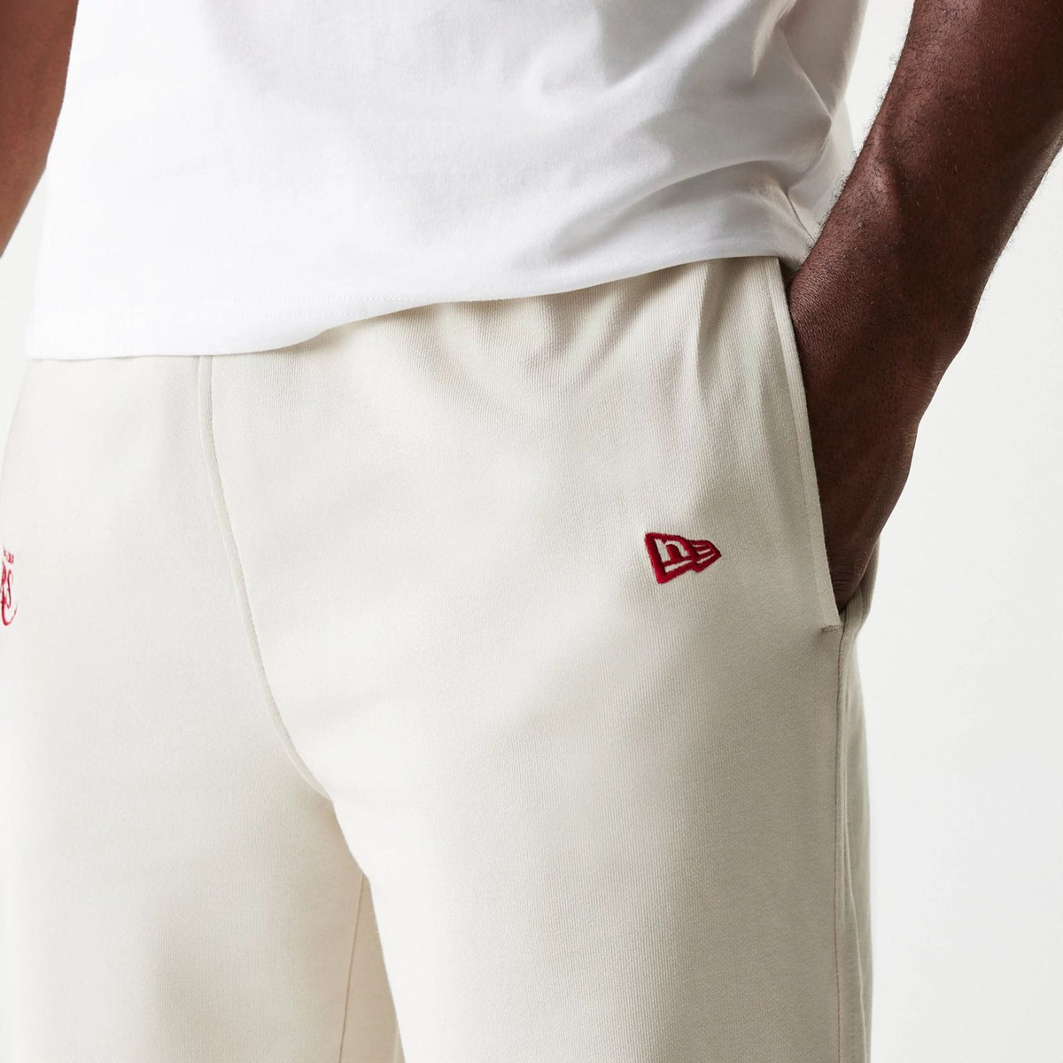 LA Lakers NBA League Essential Cream Joggers-klyvox