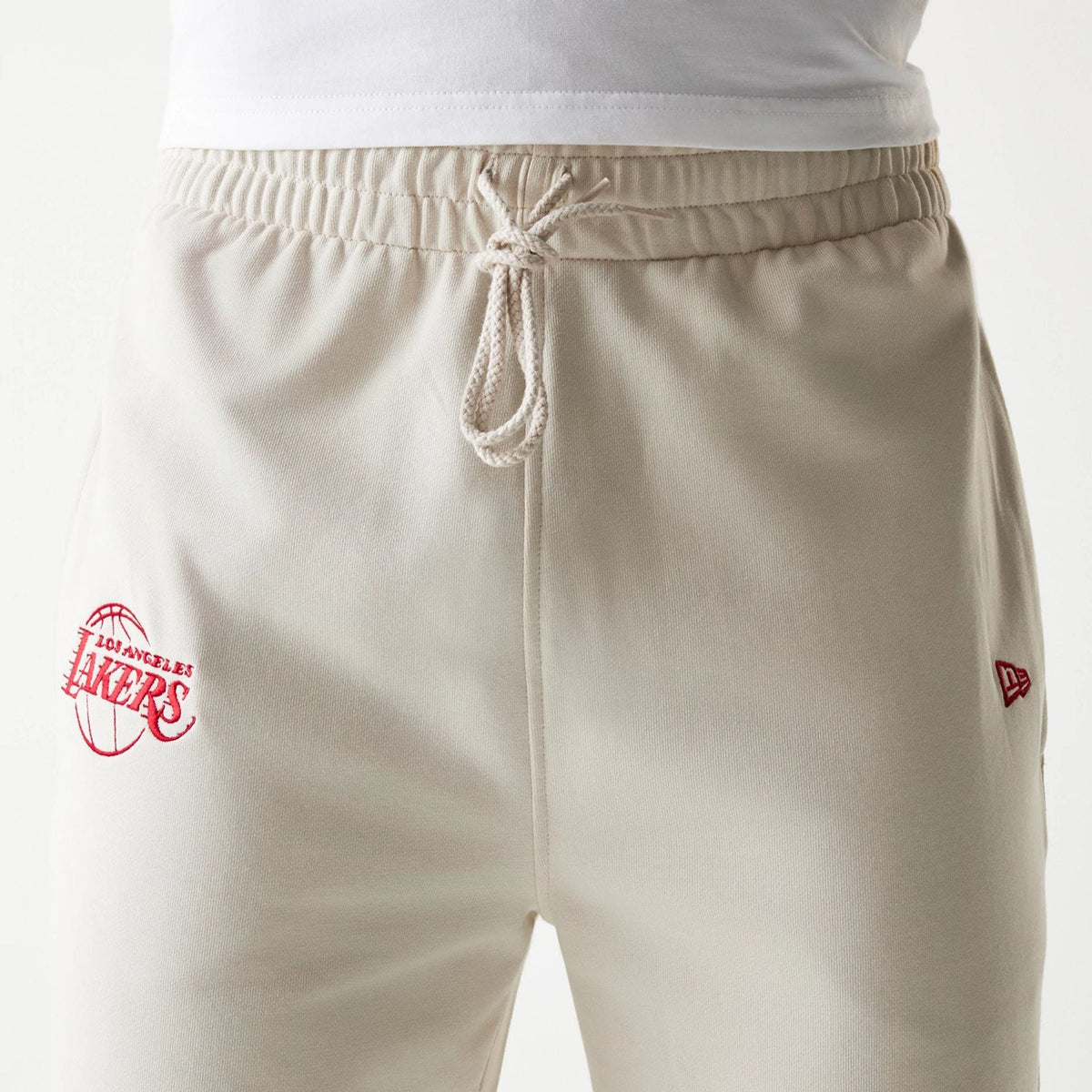LA Lakers NBA League Essential Cream Joggers-klyvox