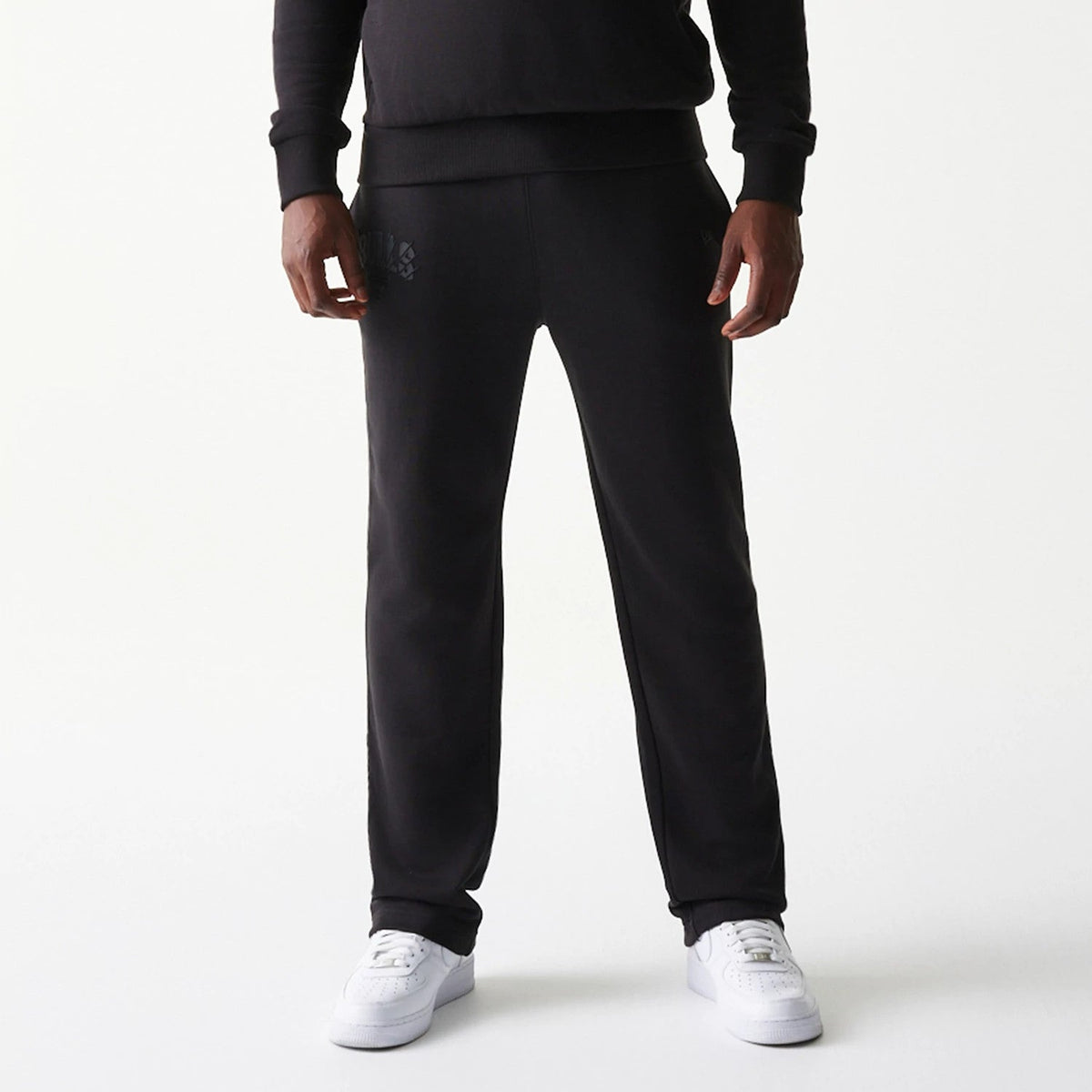 Chicago Bulls NBA Black Straight Leg Joggers-klyvox