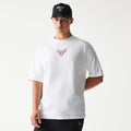 Chicago Bulls NBA League Essential White Oversized T-Shirt-klyvox