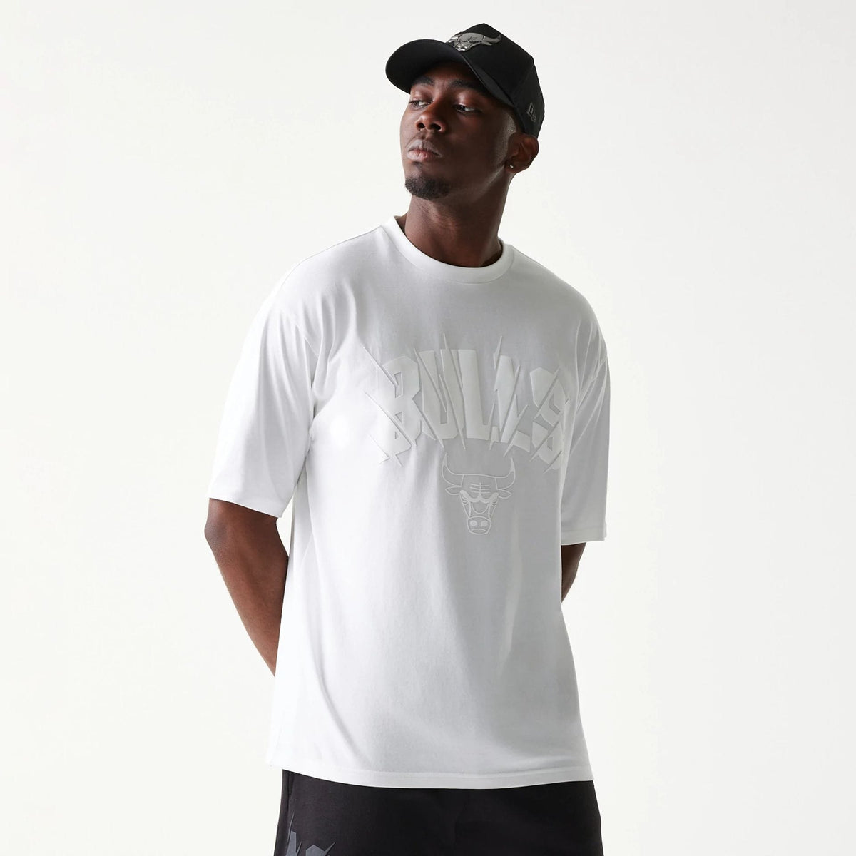 Chicago Bulls NBA White Oversized T-Shirt-klyvox