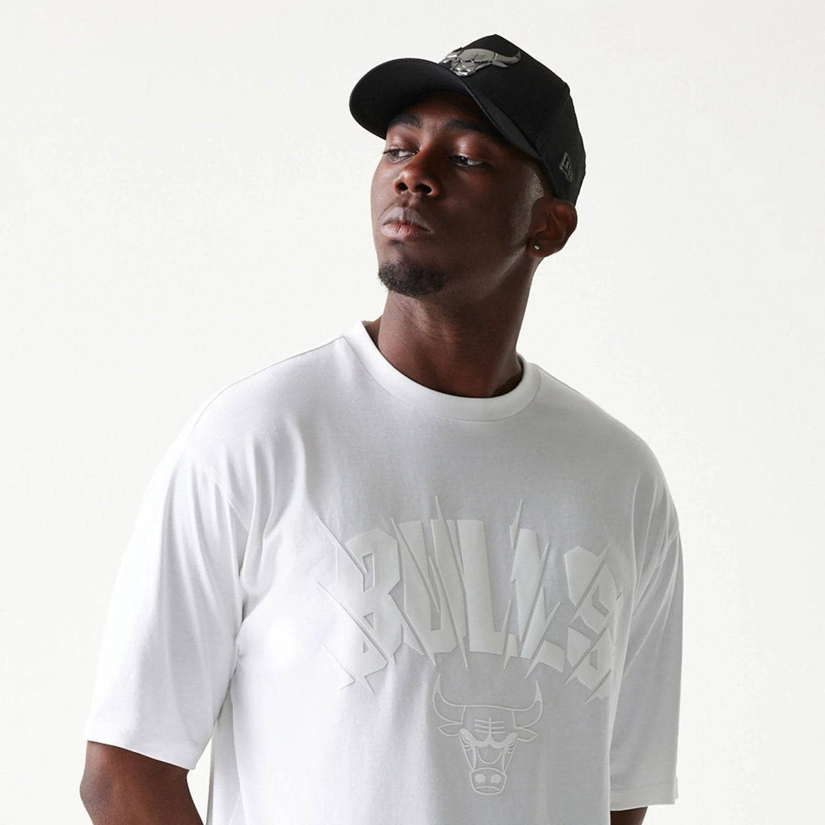 Chicago Bulls NBA White Oversized T-Shirt-klyvox