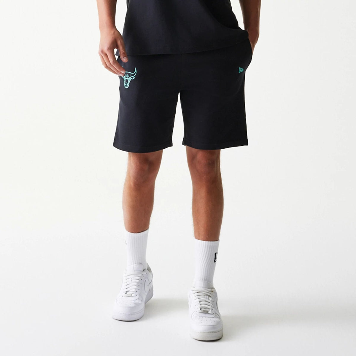 Chicago Bulls NBA League Essential Black Shorts-klyvox