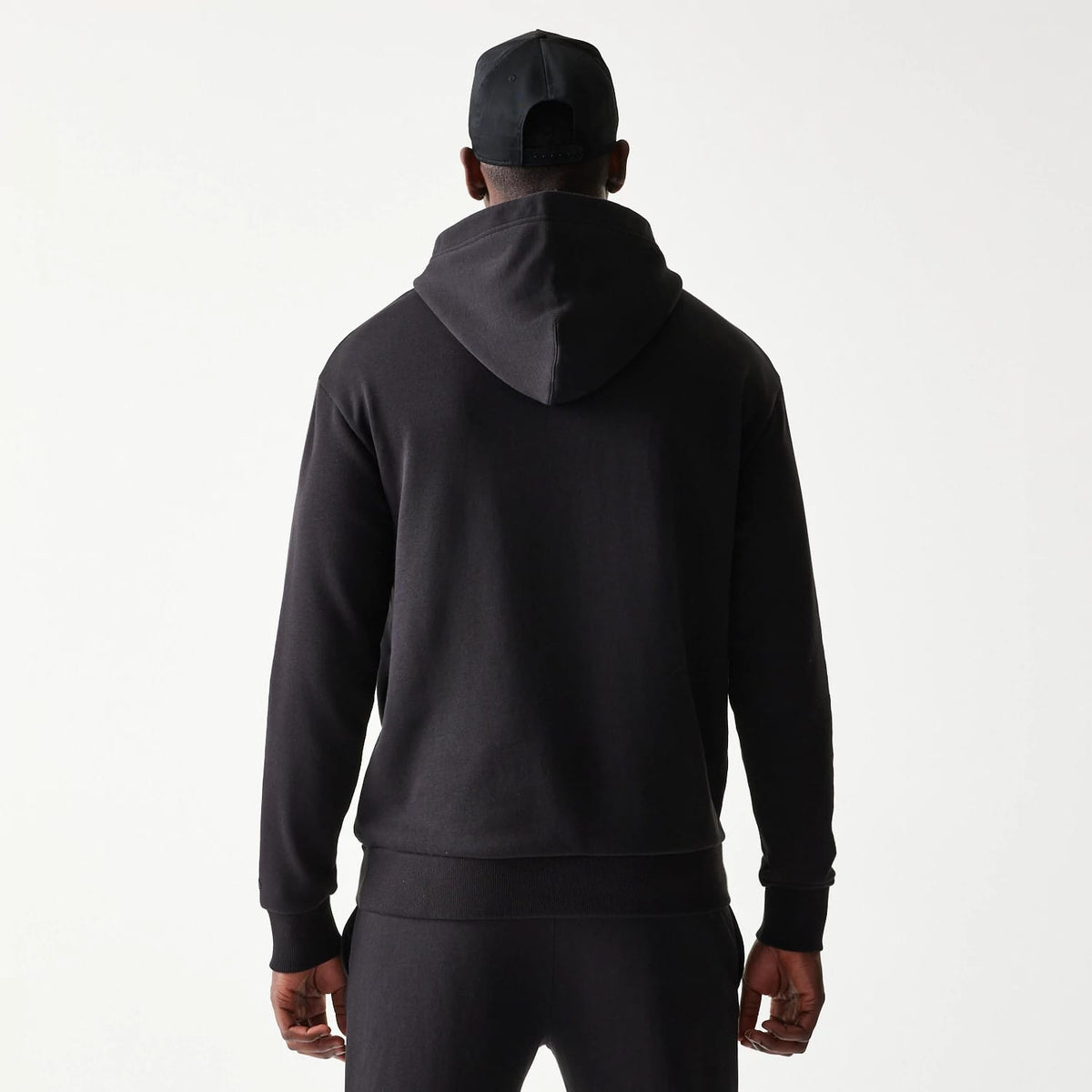 Chicago Bulls NBA Black Oversized Pullover Hoodie-klyvox