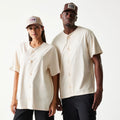New Era Script Light Beige T-Shirt-klyvox