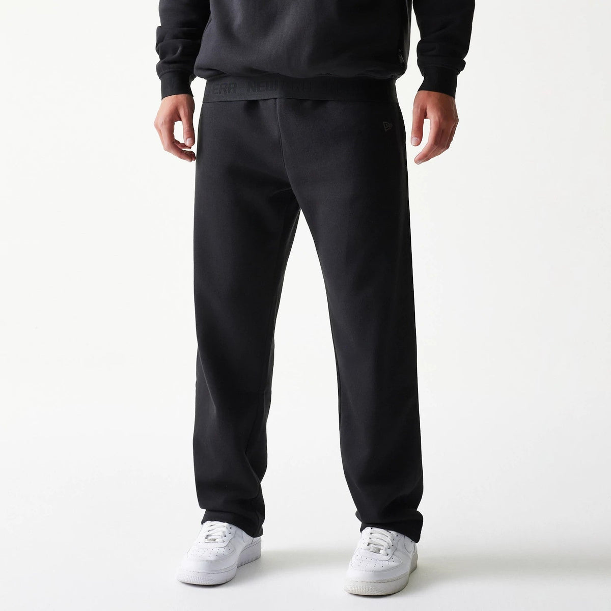 New Era Tech Black Straight Leg Joggers-klyvox