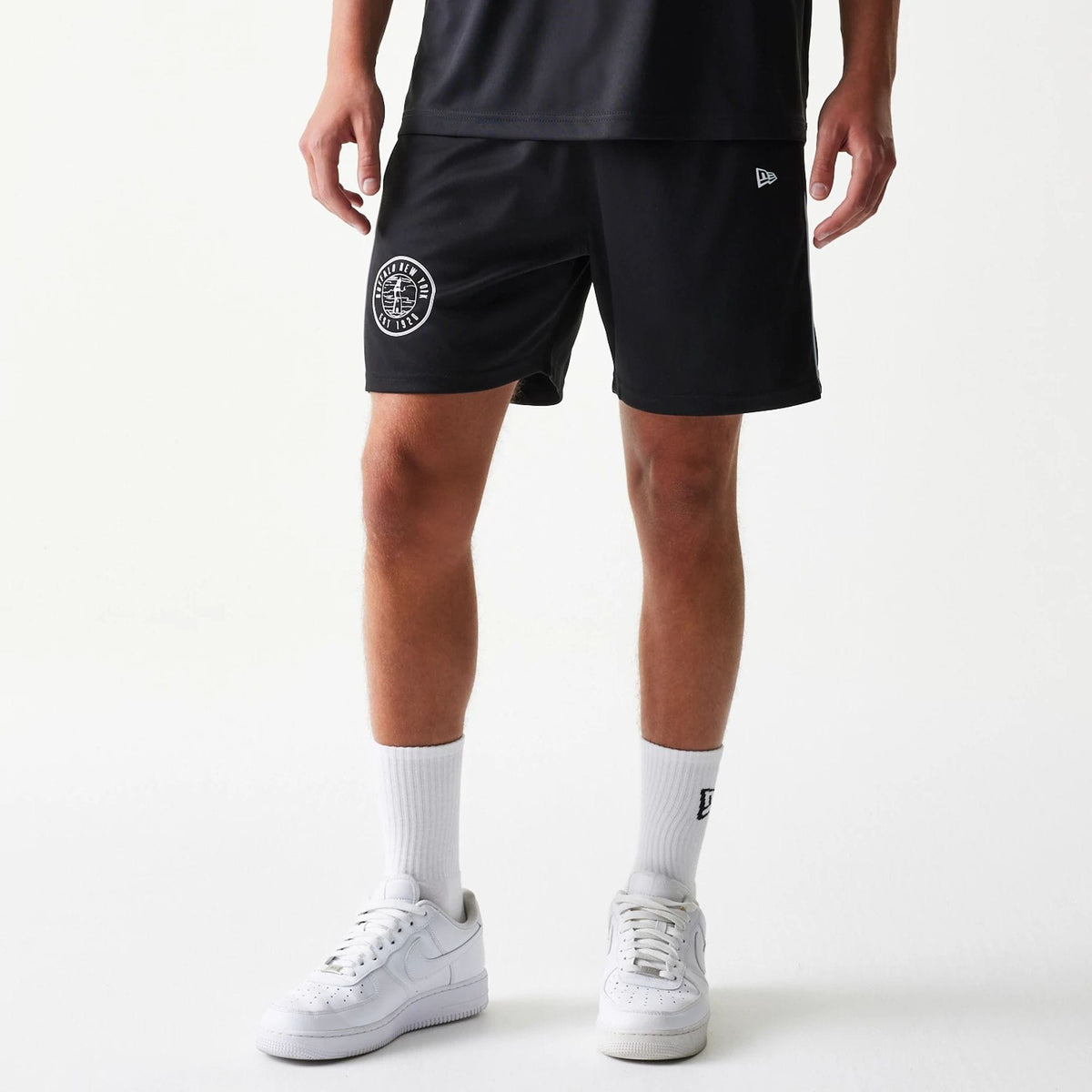 New Era Football Black Shorts-klyvox