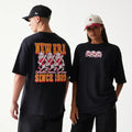 New Era Baseball Cows Character Graphic Black Oversized T-Shirt-klyvox