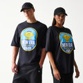 New Era Lemon Fruit Graphic Black Oversized T-Shirt-klyvox