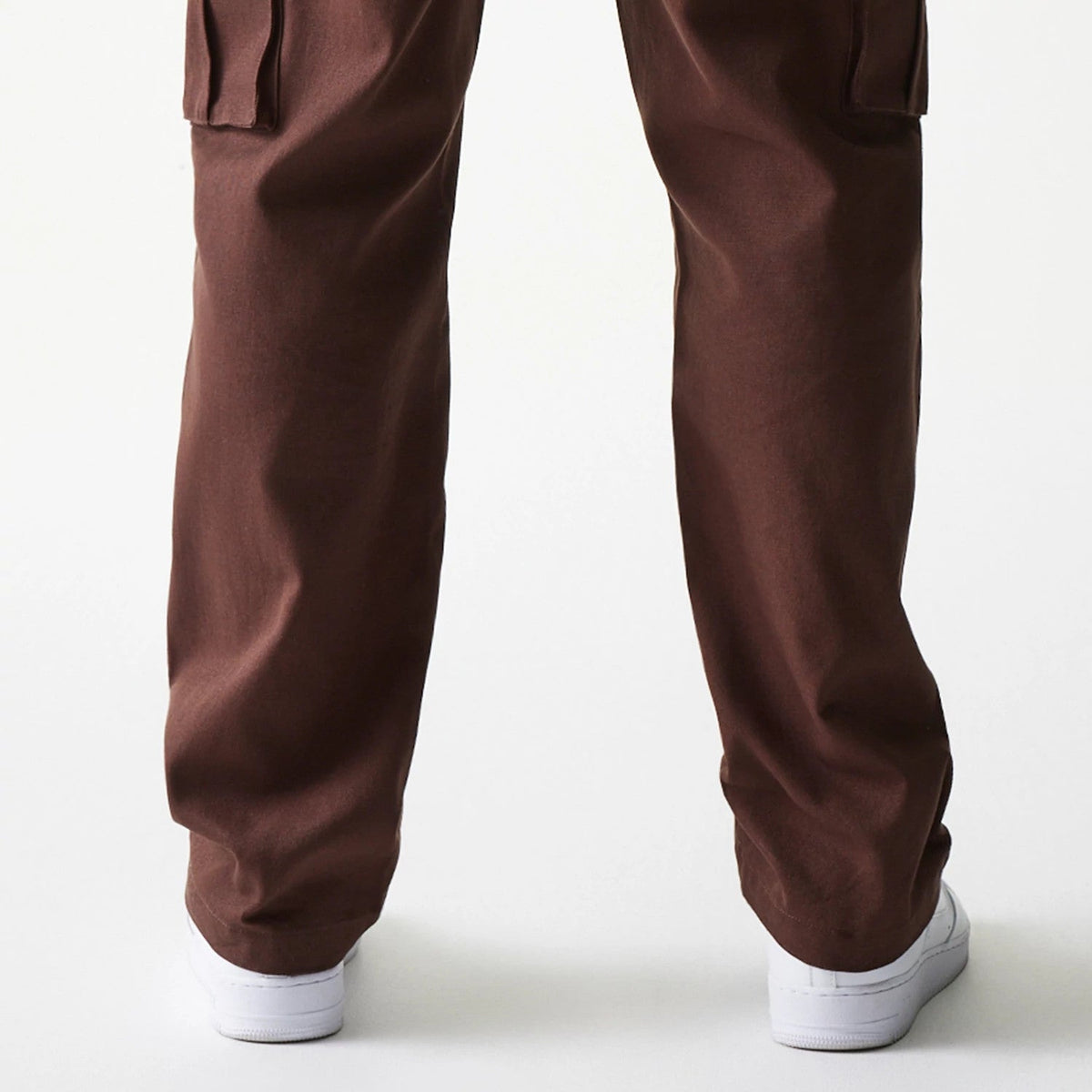 New Era Brown Straight Leg Cargo Joggers-klyvox