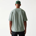 New Era Pinstripe Pastel Green Oversized T-Shirt-klyvox