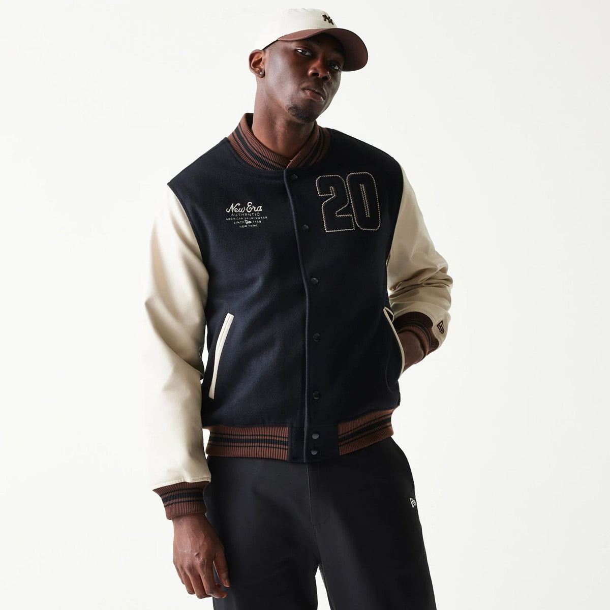 New Era Varsity Black Jacket-klyvox
