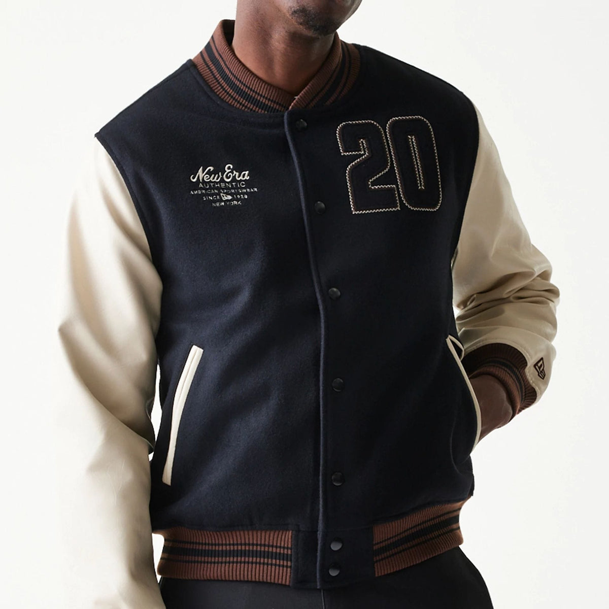 New Era Varsity Black Jacket-klyvox