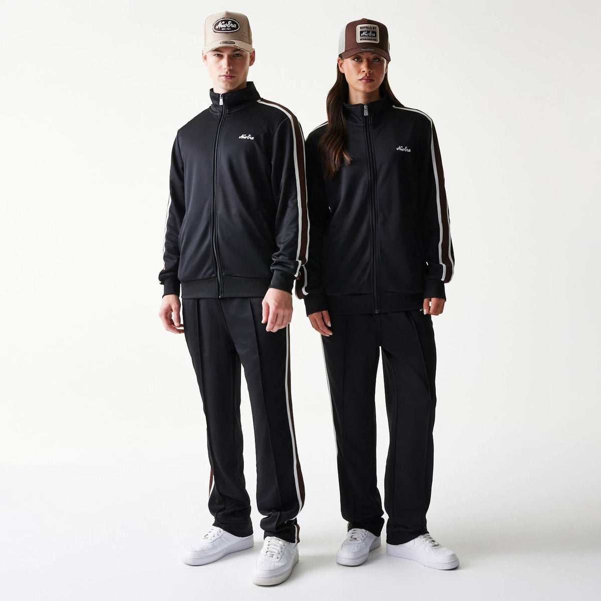 New Era Script Black Track Jacket-klyvox