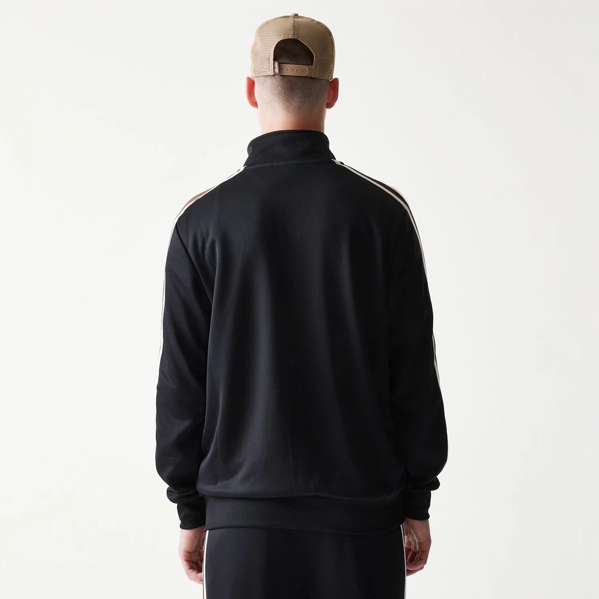 New Era Script Black Track Jacket-klyvox