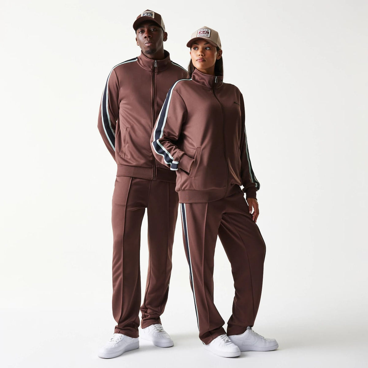 New Era Script Brown Track Jacket-klyvox