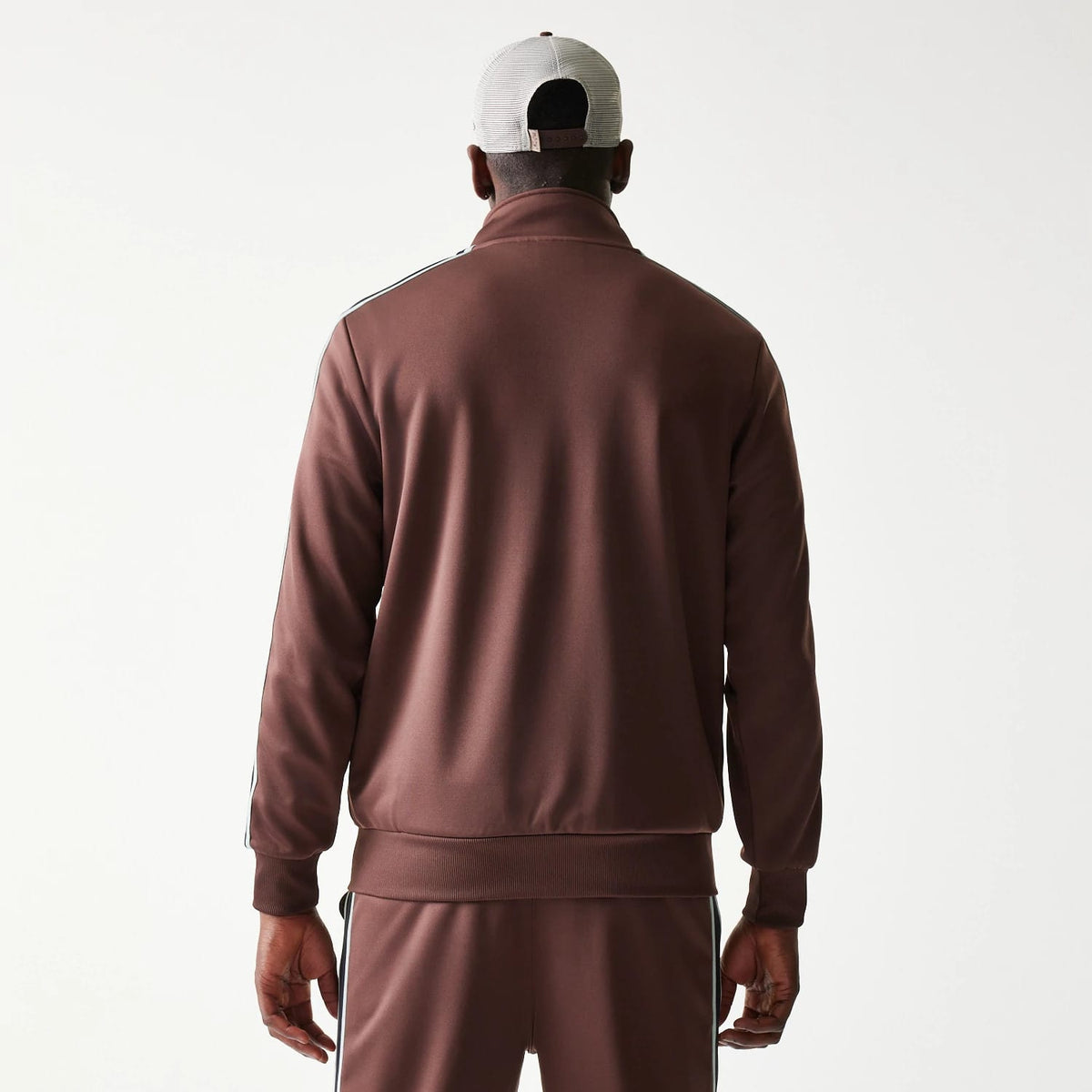 New Era Script Brown Track Jacket-klyvox