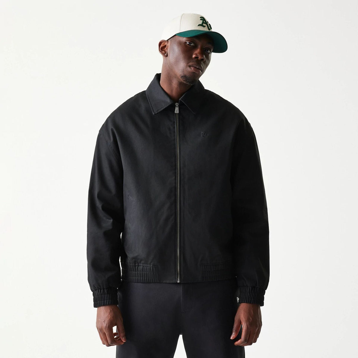 New Era Collared Black Jacket-klyvox
