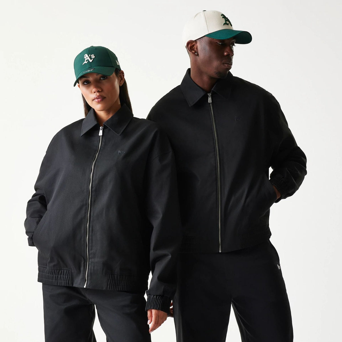 New Era Collared Black Jacket-klyvox