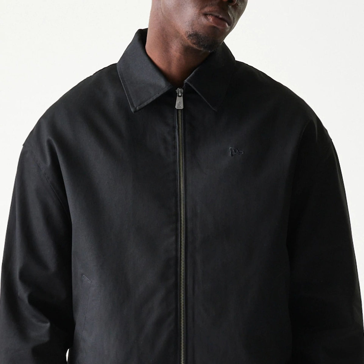 New Era Collared Black Jacket-klyvox