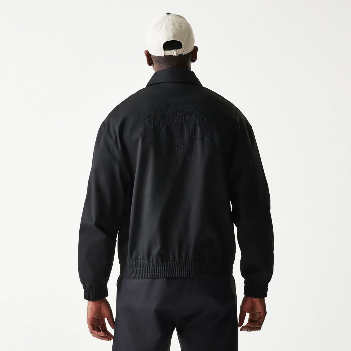 New Era Collared Black Jacket-klyvox