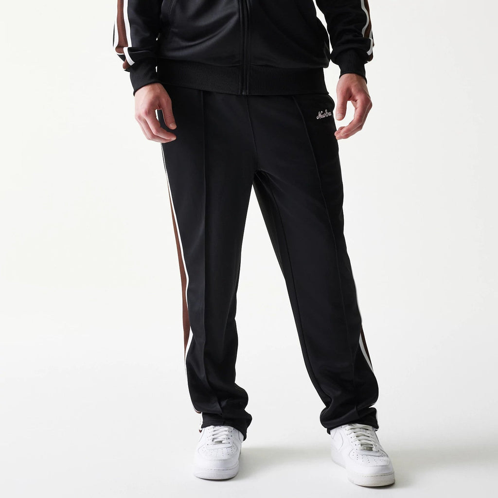 New Era Script Black Straight Leg Joggers-klyvox