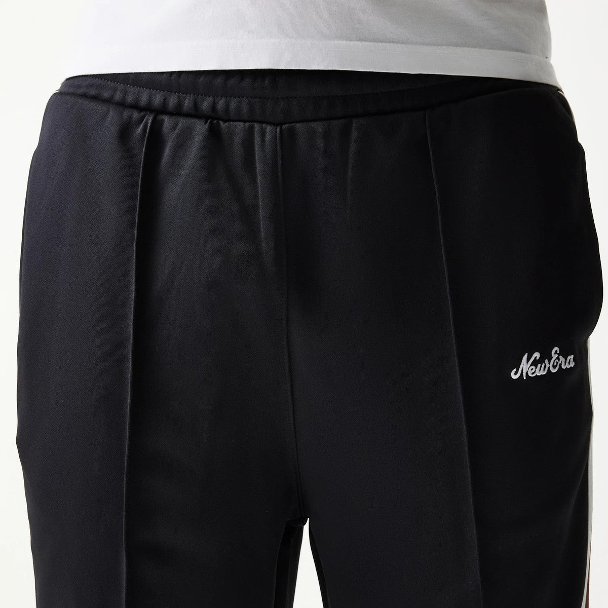 New Era Script Black Straight Leg Joggers-klyvox