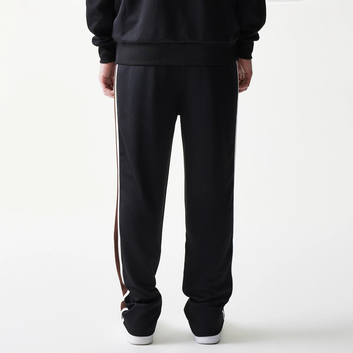 New Era Script Black Straight Leg Joggers-klyvox
