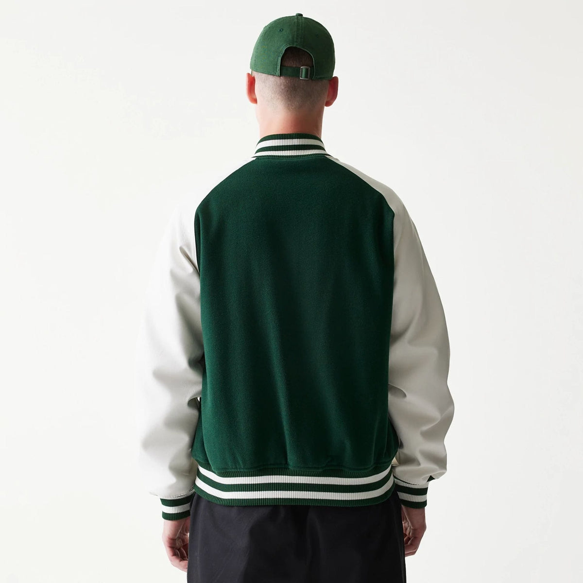 LA Dodgers MLB Dark Green Varsity Jacket-klyvox
