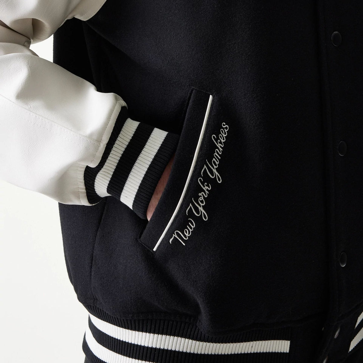 New York Yankees MLB Black Varsity Jacket-klyvox