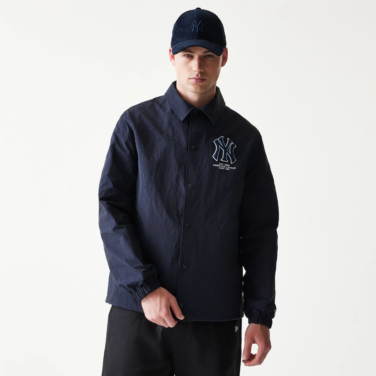 New York Yankees MLB Coaches Navy Jacket-klyvox