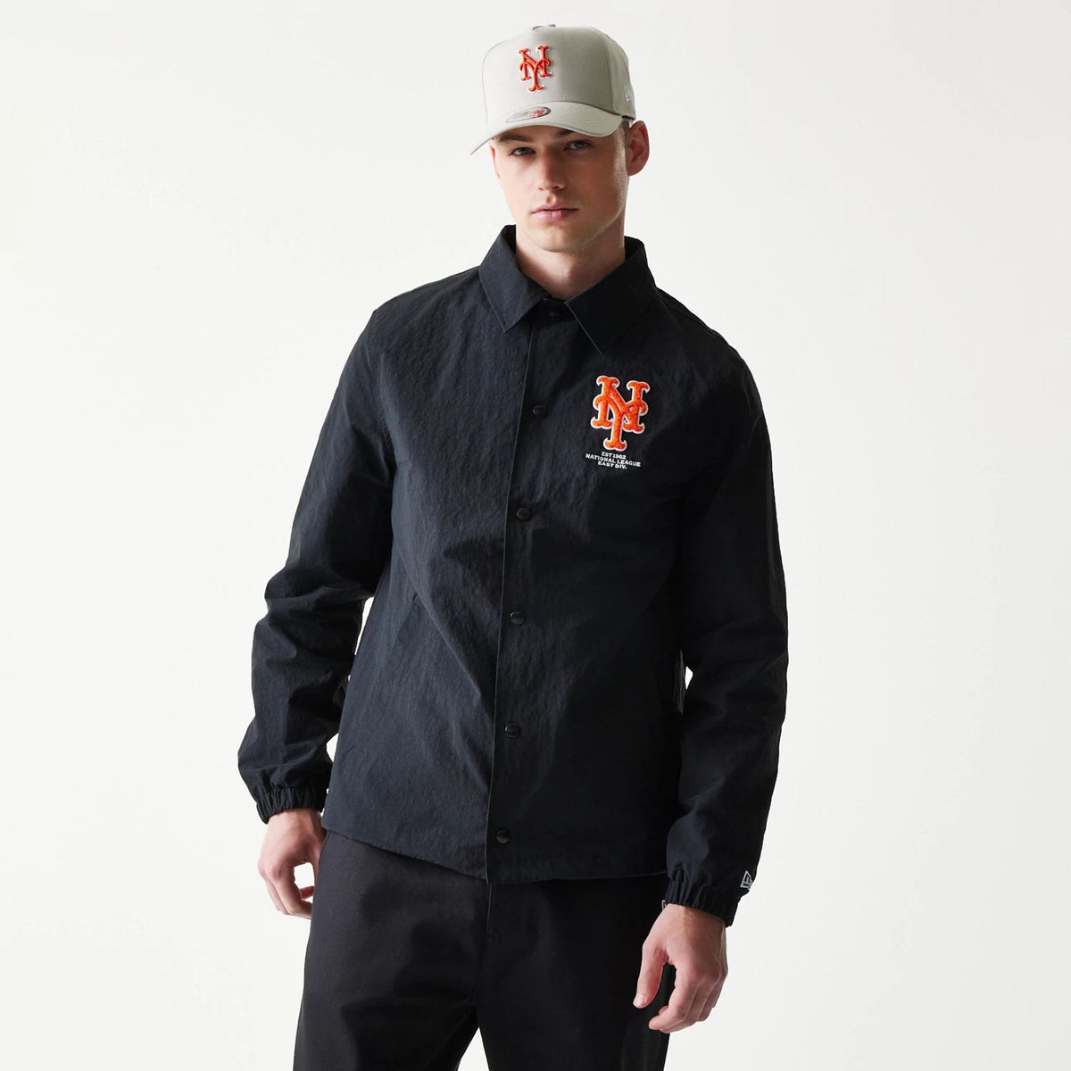 New York Mets MLB Coaches Black Jacket-klyvox