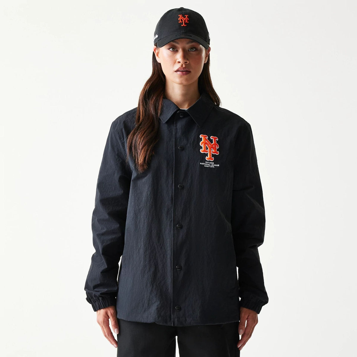 New York Mets MLB Coaches Black Jacket-klyvox