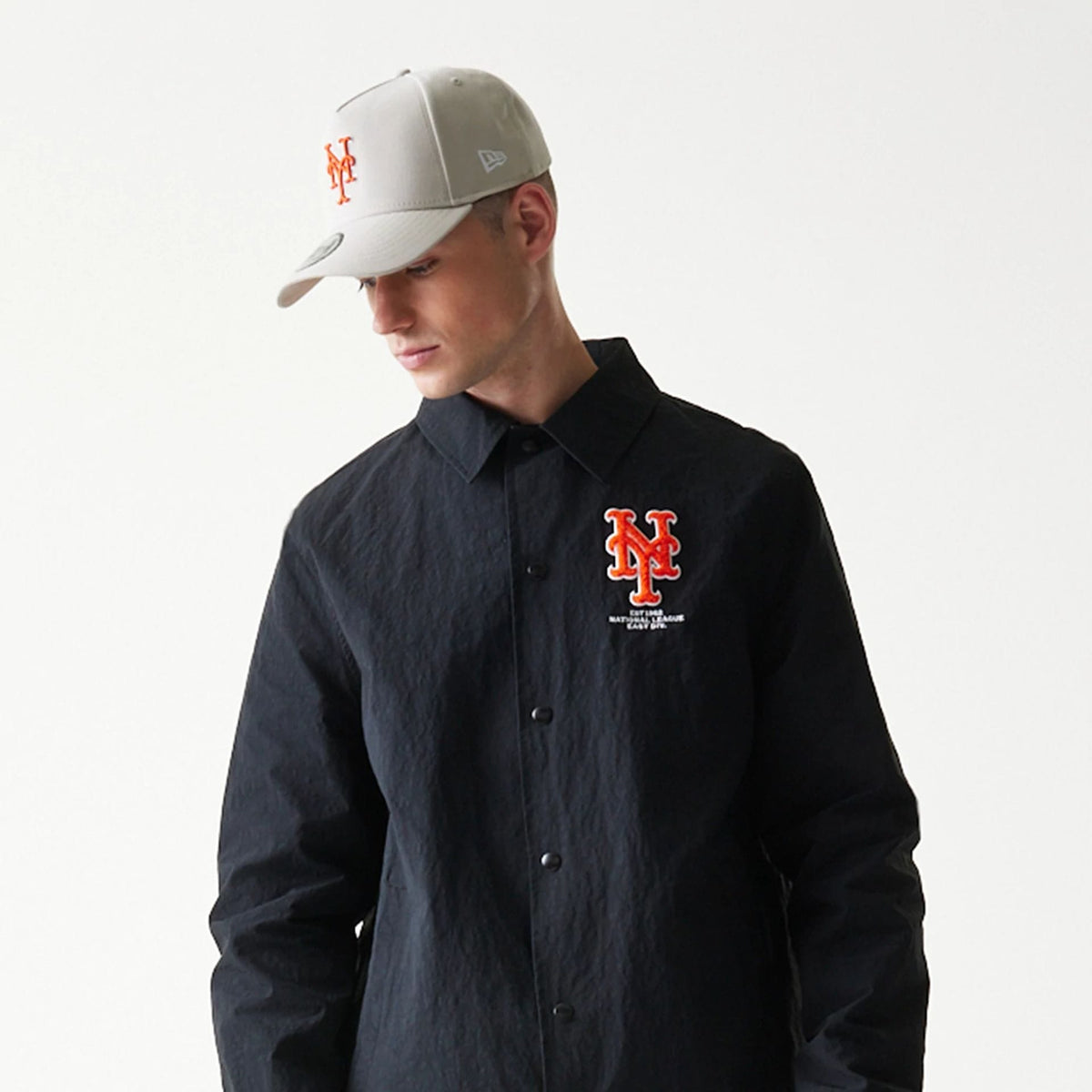New York Mets MLB Coaches Black Jacket-klyvox