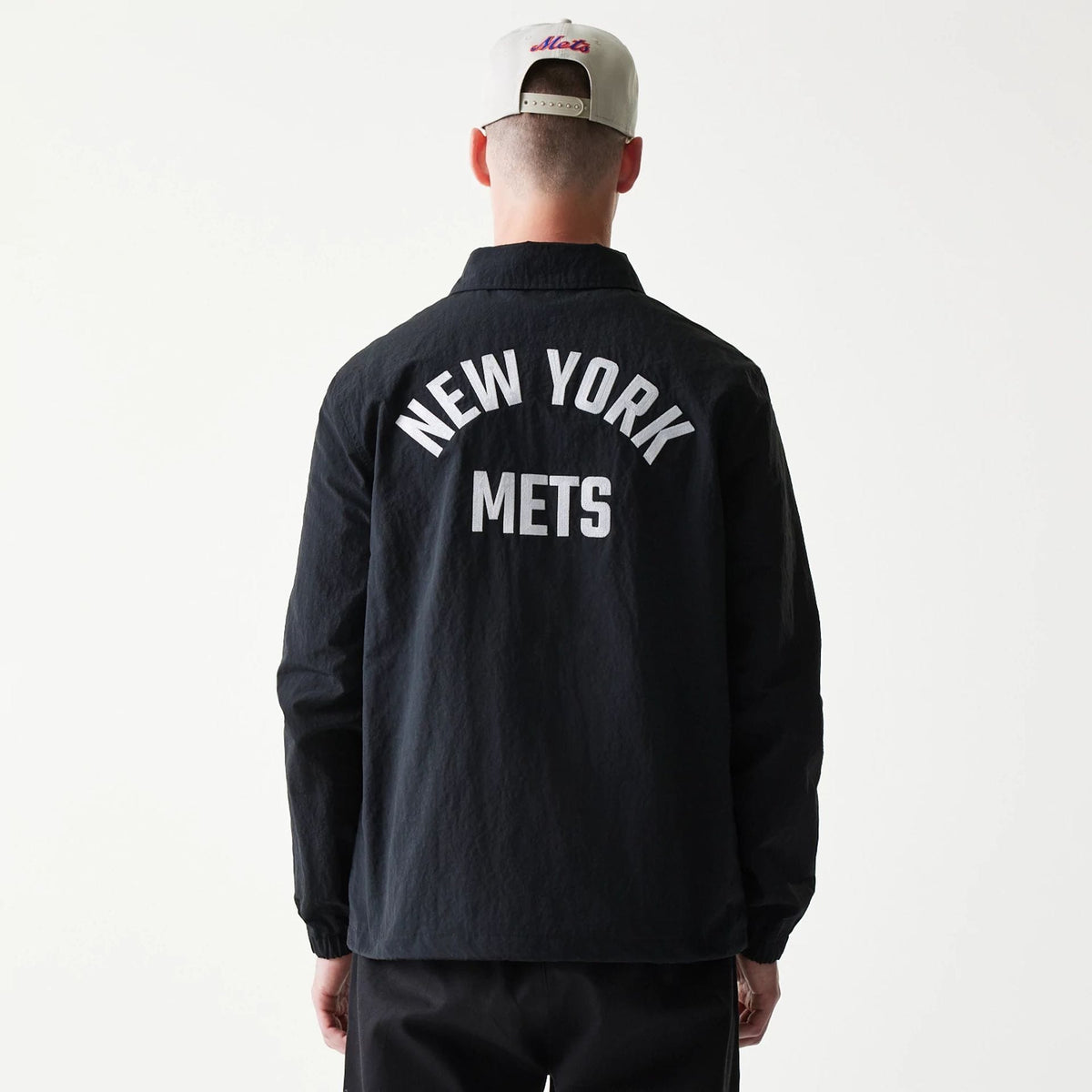 New York Mets MLB Coaches Black Jacket-klyvox