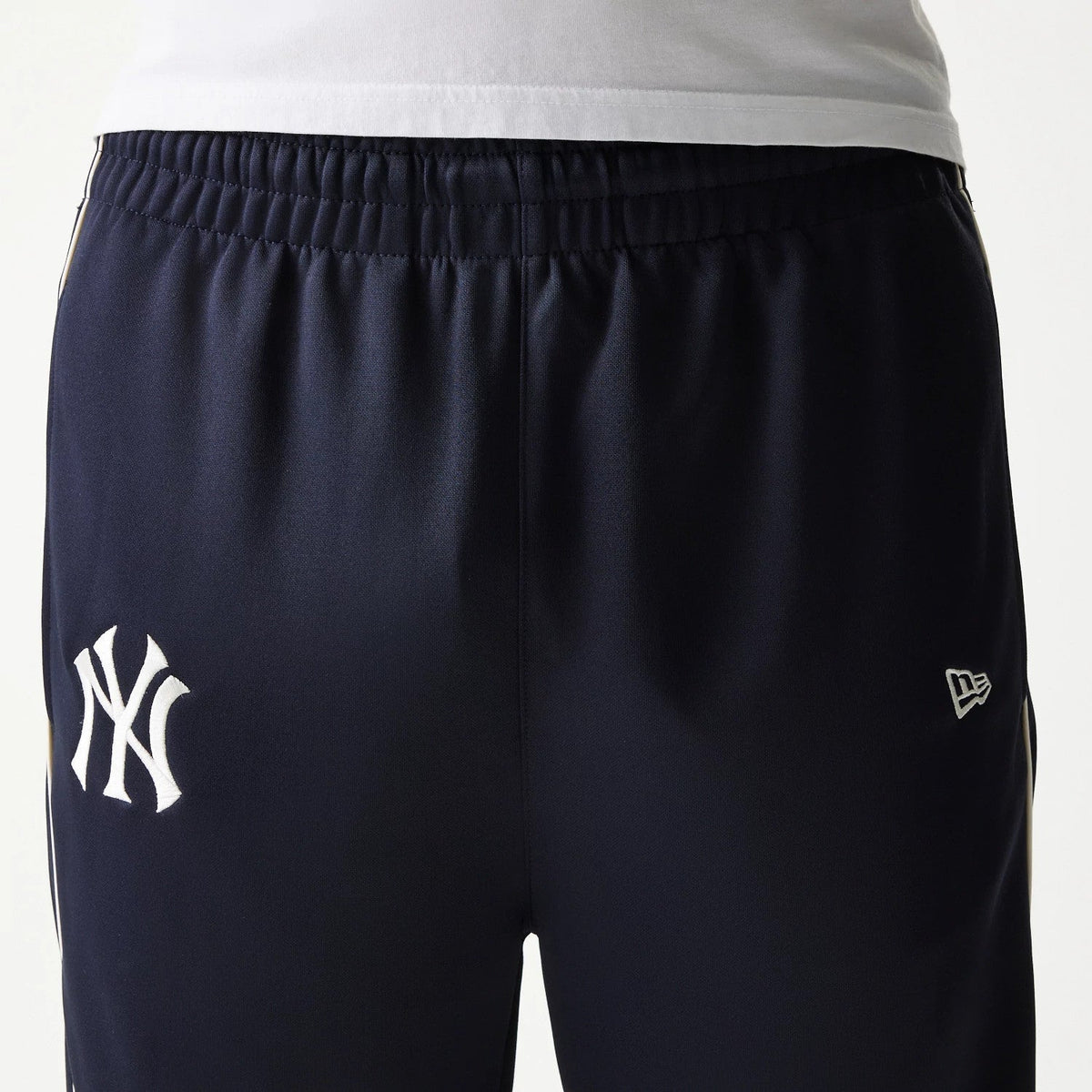 New York Yankees MLB Piping Navy Straight Leg Joggers-klyvox