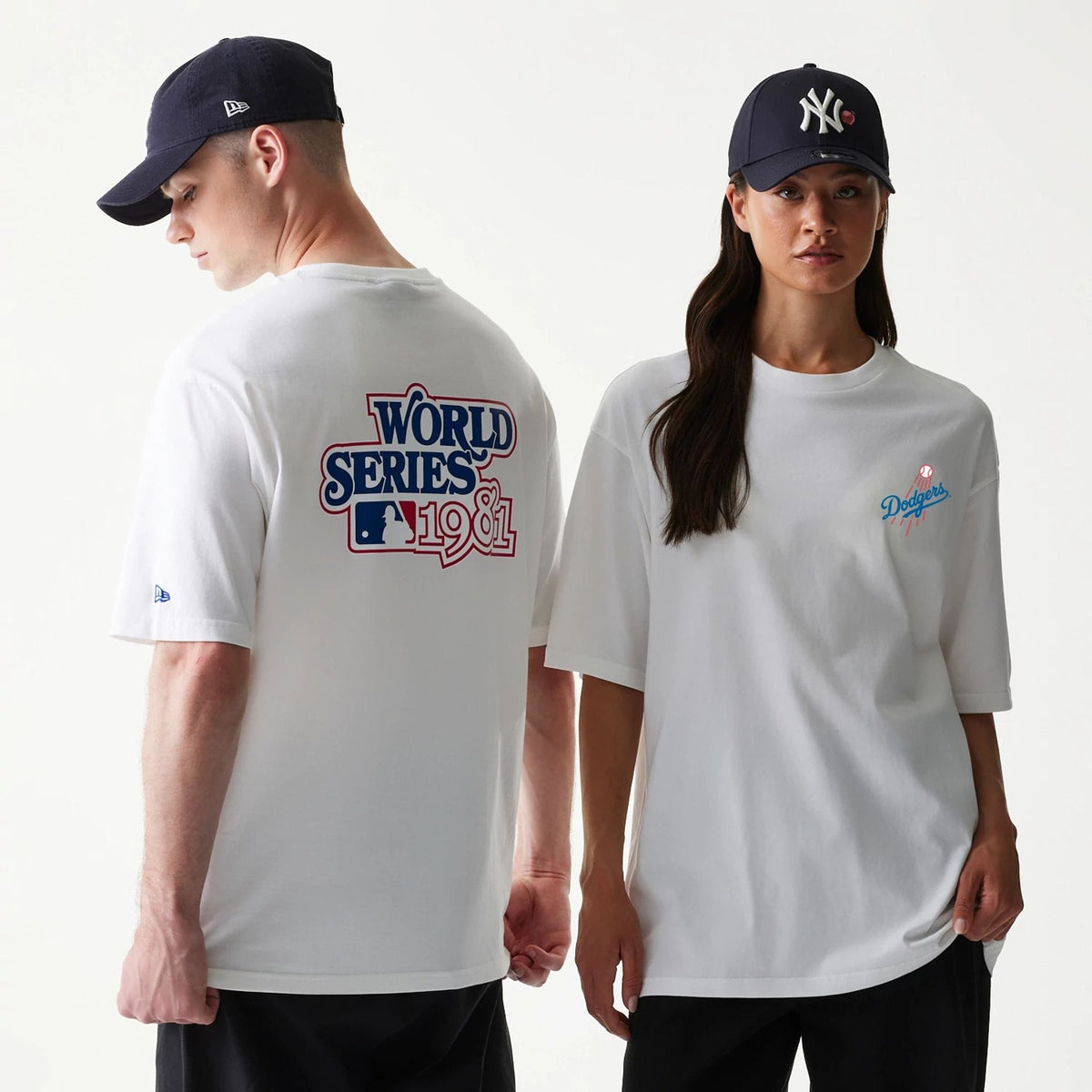 LA Dodgers MLB World Series White T-Shirt-klyvox