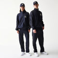 New York Yankees MLB Piping Navy Track Jacket-klyvox