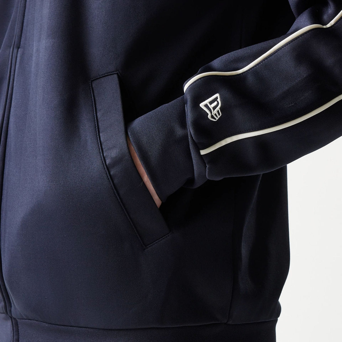 New York Yankees MLB Piping Navy Track Jacket-klyvox