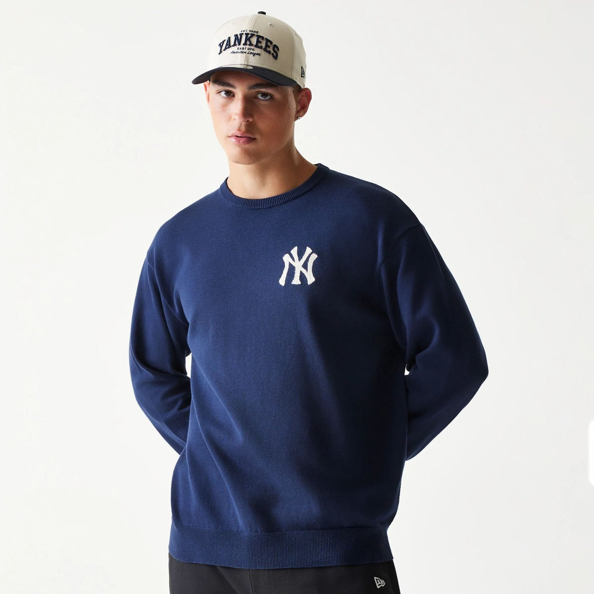 New York Yankees MLB Essential Navy Knitted Sweater-klyvox