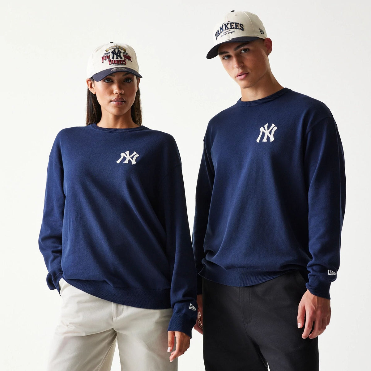 New York Yankees MLB Essential Navy Knitted Sweater-klyvox
