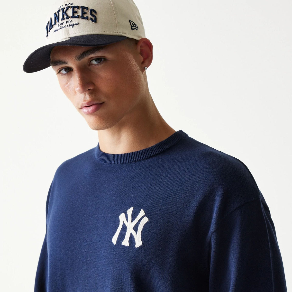 New York Yankees MLB Essential Navy Knitted Sweater-klyvox