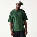 LA Dodgers MLB Waffle Dark Green Oversized T-Shirt-klyvox