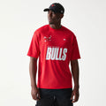 Chicago Bulls NBA Graphic Mesh Red T-Shirt-klyvox